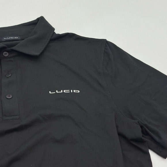 LUCID Motors POLO SHIRT Black Electric Car Luxury EUC Large & X Large - Picture 4 of 13